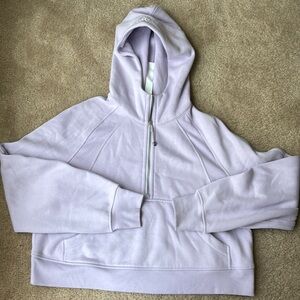 Lululemon Scuba Oversized Half Zip Hoodie M/L in Lilac Either